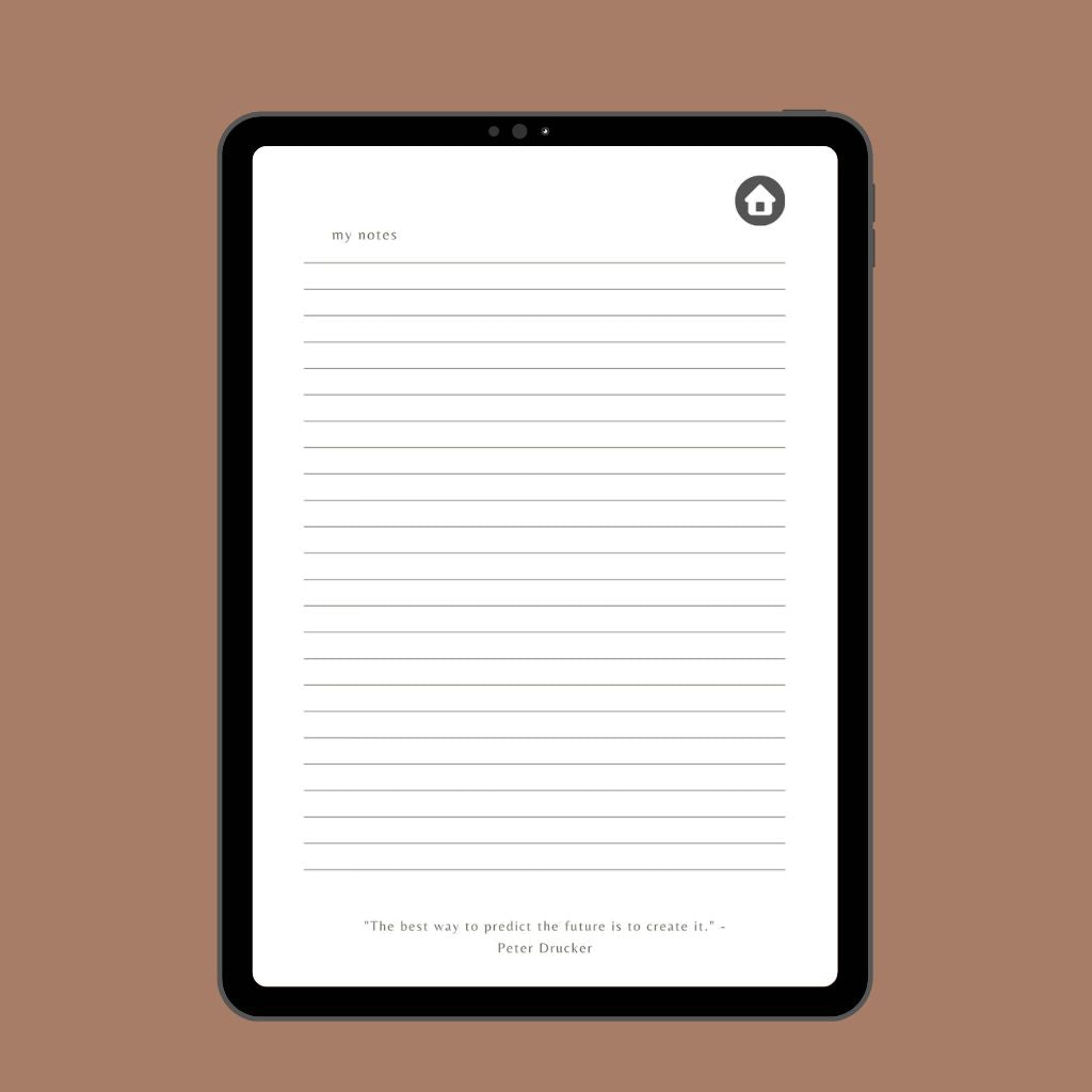 Customizable Daily Pages Digital Planner | 2024 - Q1 Edition | 117 Pages | Hyperlinked - Nina's Planners