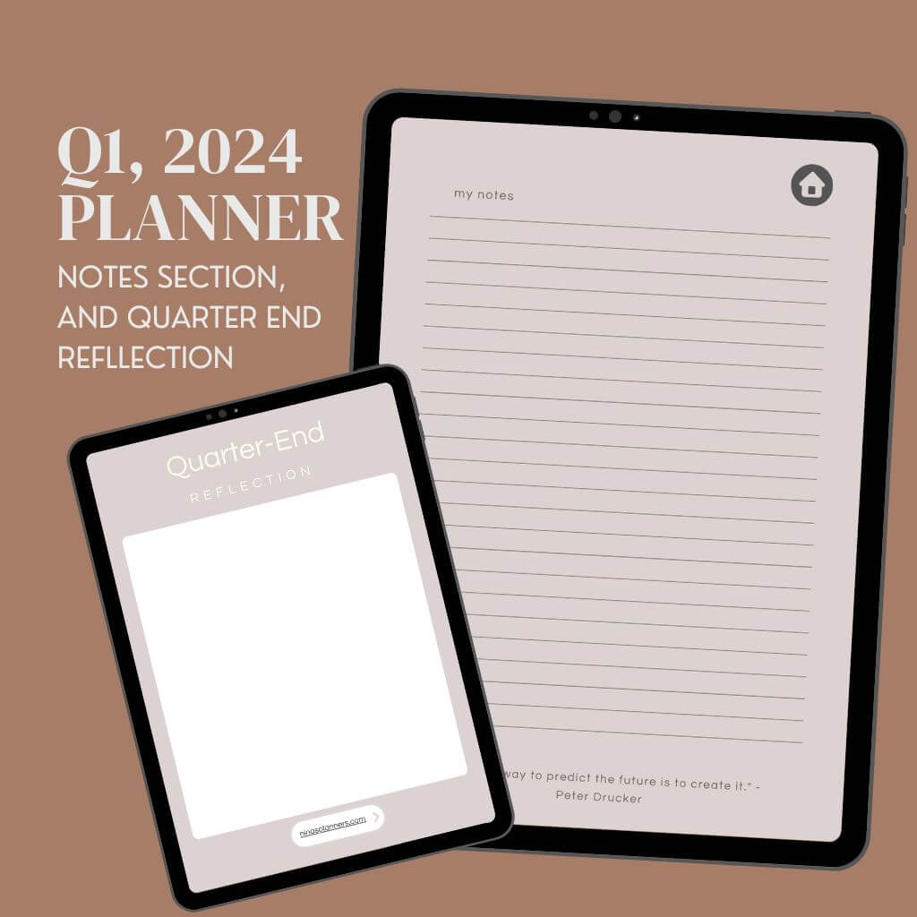 Digital Planner 2024 - Q1 Edition | Jungle Minimalist Vibes | Hyperlinked - Nina's Planners
